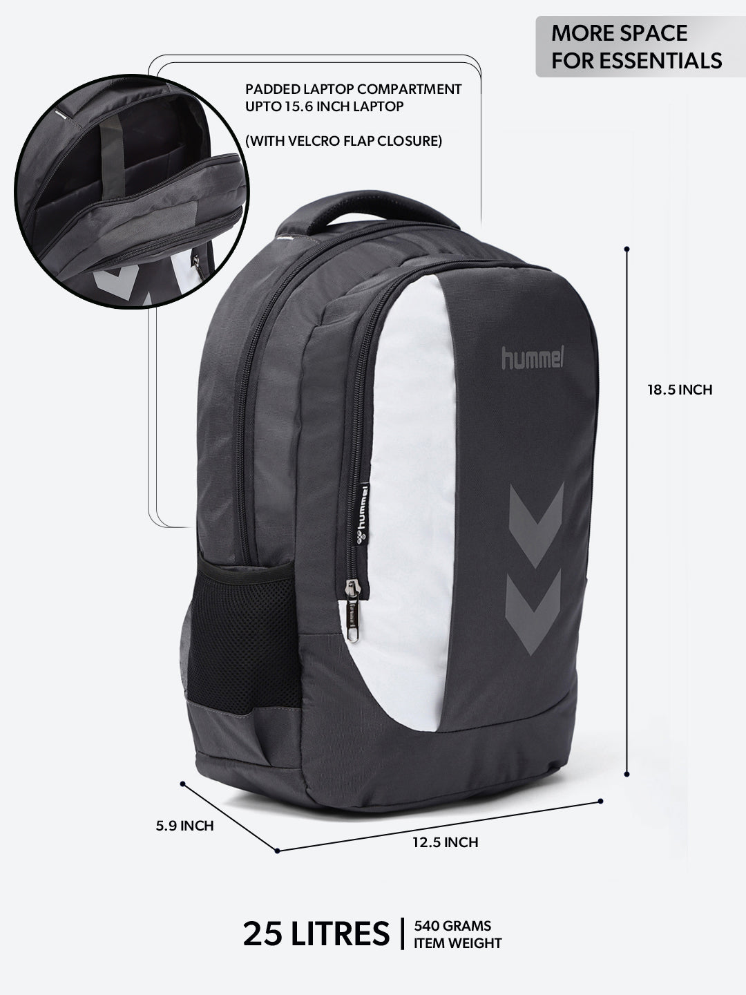 hummel Jet Laptop Backpack Grey