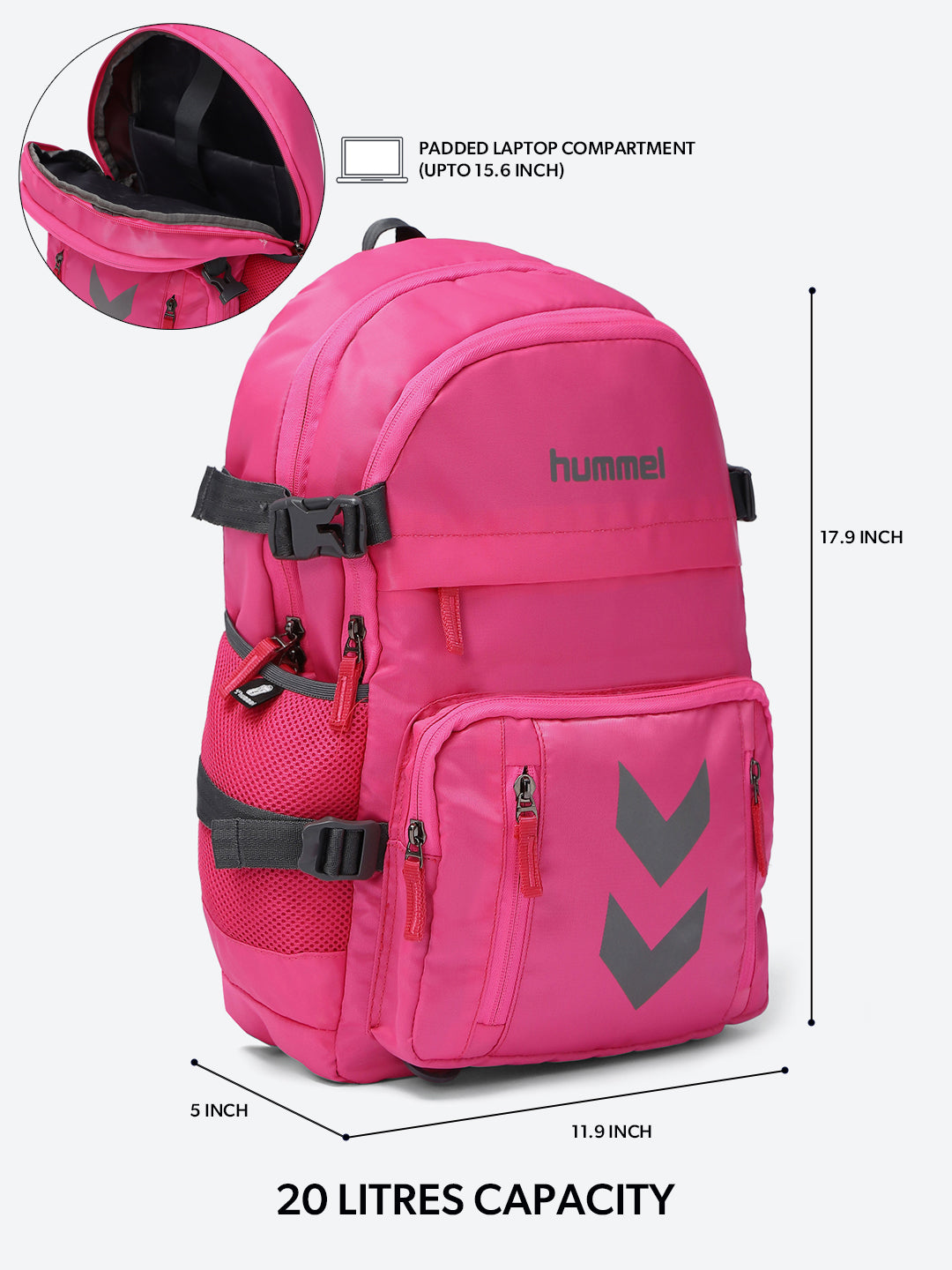 hummel Urban Explorer Laptop Backpack Pink