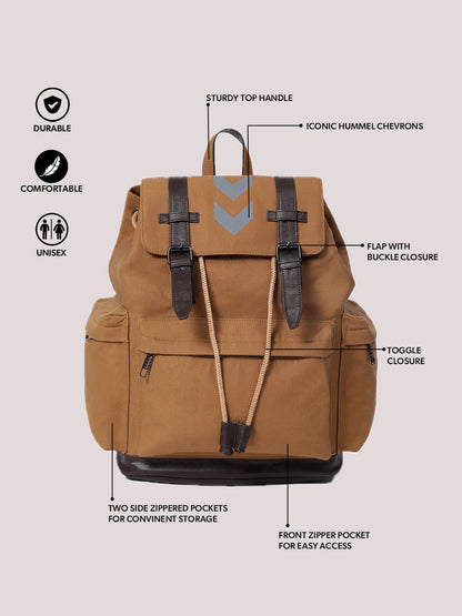 hummel Canvas Backpack (Tan / Khakhi)