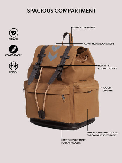 hummel Canvas Backpack (Tan / Khakhi)