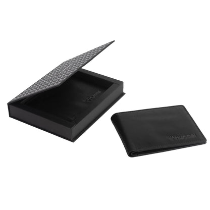 hummel Bi-Fold Leather Wallet (Black)