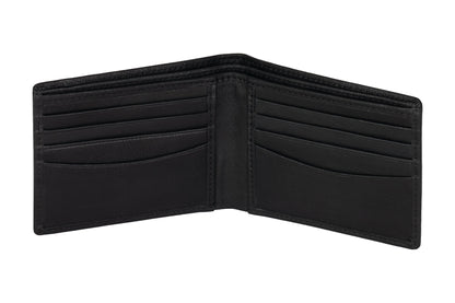 hummel Bi-Fold Leather Wallet (Black)