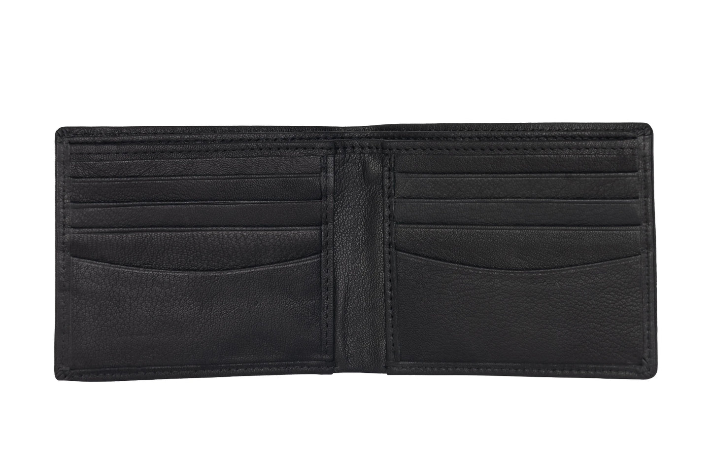 hummel Bi-Fold Leather Wallet (Black)