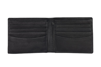 hummel Bi-Fold Leather Wallet (Black)