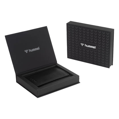 hummel Tri-Fold Leather Wallet (Black)