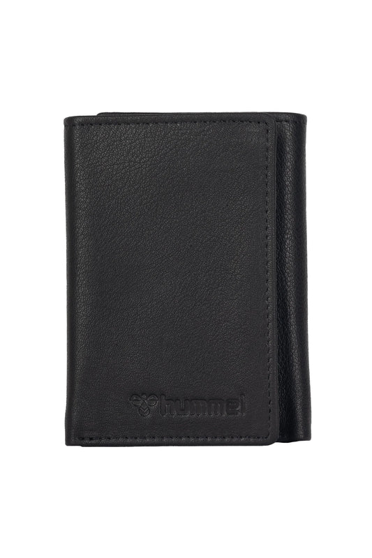 hummel Tri-Fold Leather Wallet (Black)